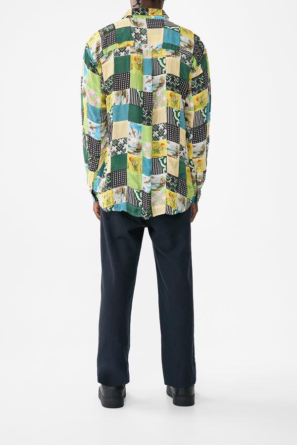 camilla oversized patchwork shirt