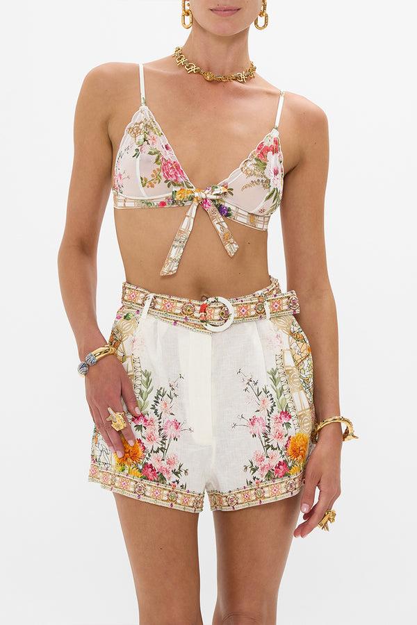 Camilla Scalloped Edge Bra With Bow