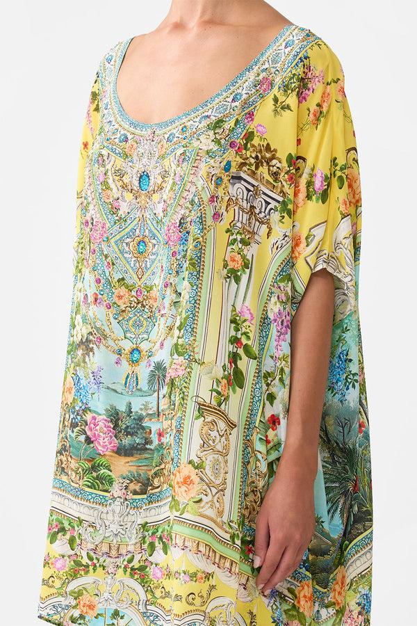 Camilla Short Round Neck Kaftan