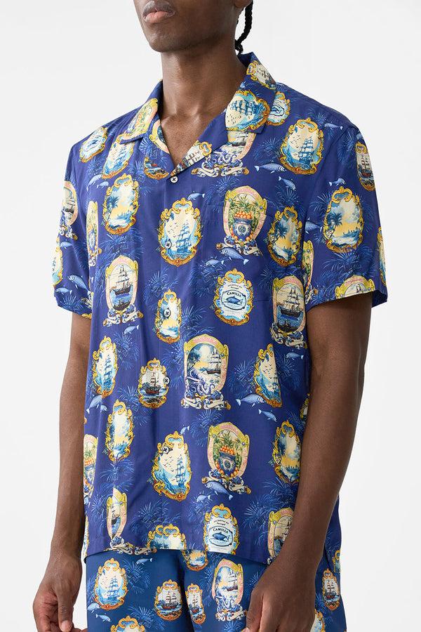 Camilla Short Sleeve Camp Collared Shirt