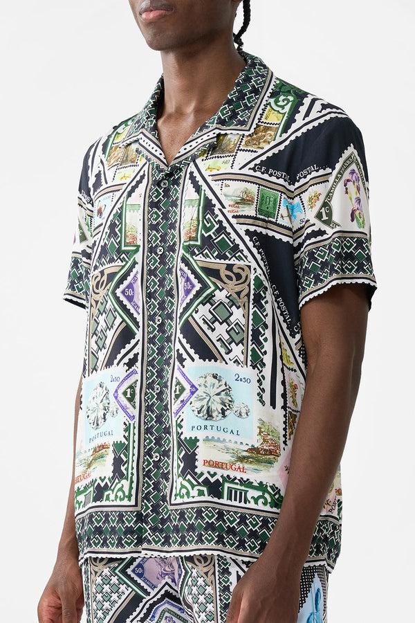 Camilla Short Sleeve Camp Collared Shirt