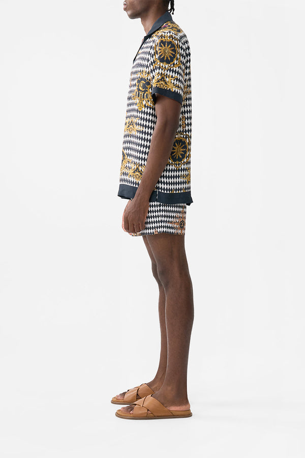 Camilla Short Sleeve Camp Collared Shirt