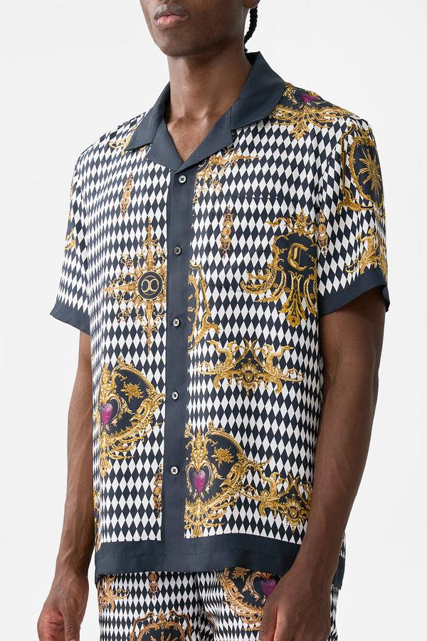 Camilla Short Sleeve Camp Collared Shirt