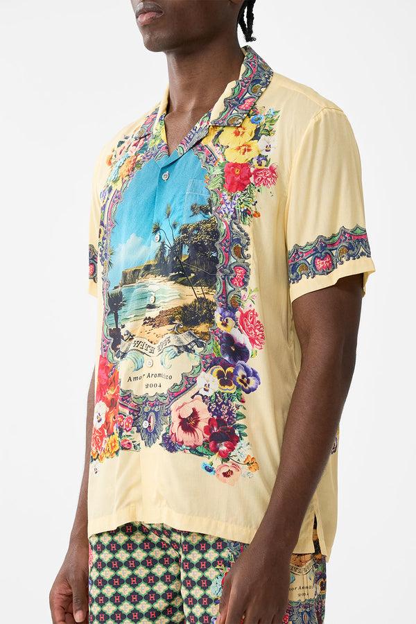 Camilla Short Sleeve Camp Collared Shirt