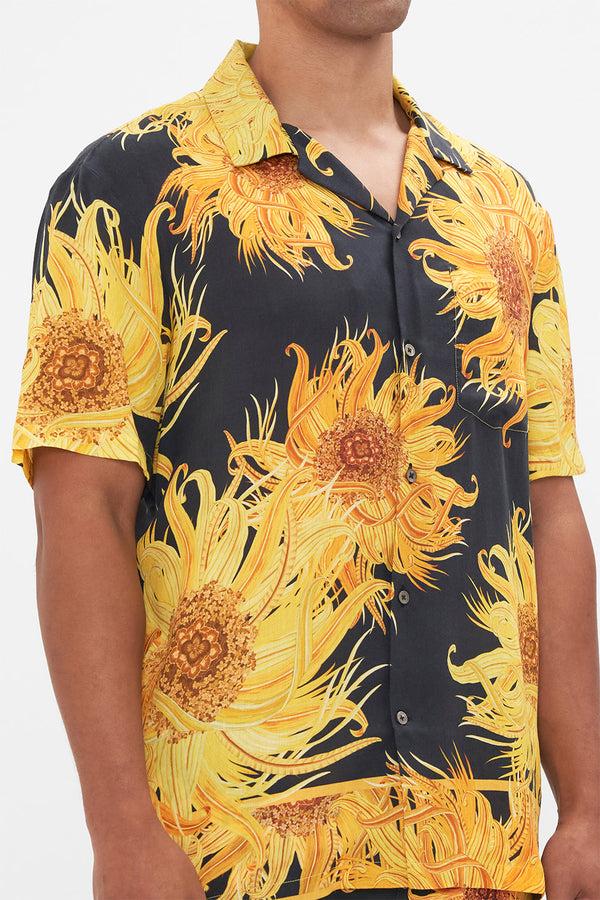 Camilla Short Sleeve Camp Collared Shirt