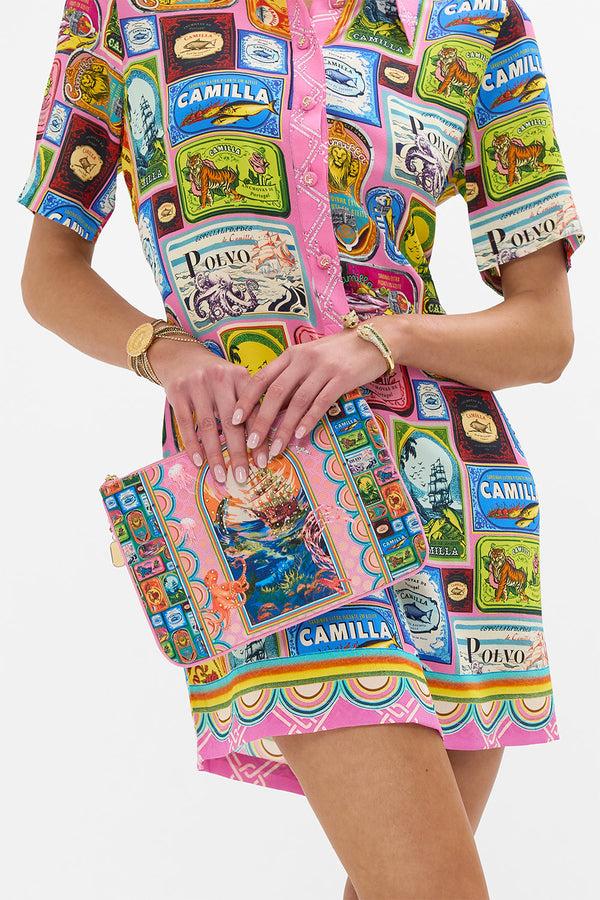 Camilla Small Canvas Clutch