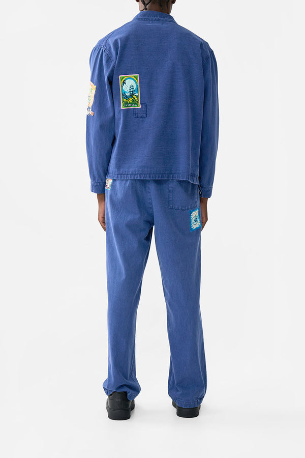 camilla straight leg pleated chino