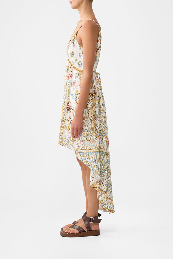 Camilla Strappy High Low Dress With Pockets