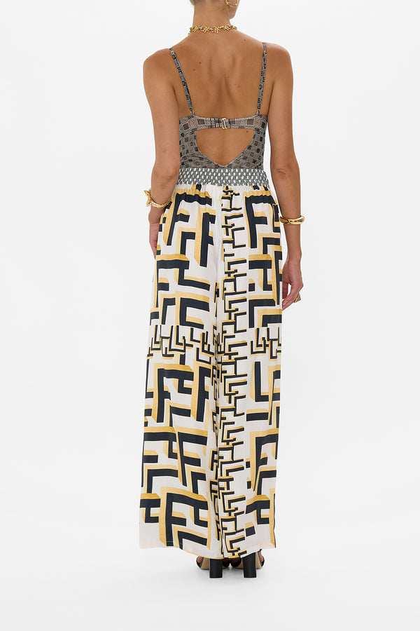 camilla stretch mesh underwire bodysuit