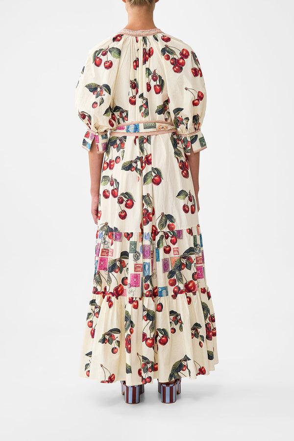 Camilla Tiered Shirt Dress With Short Sleeve