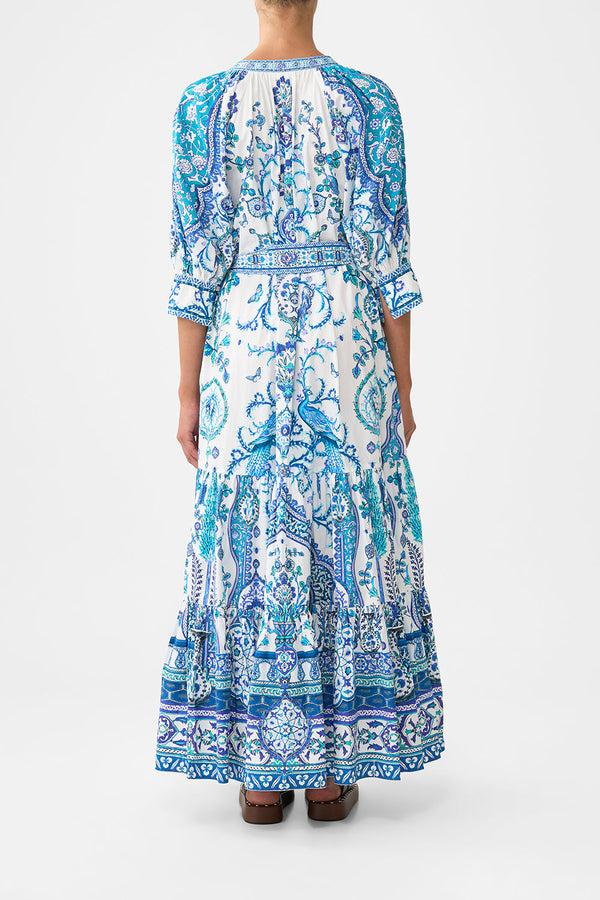 camilla tiered shirt dress with short sleeve