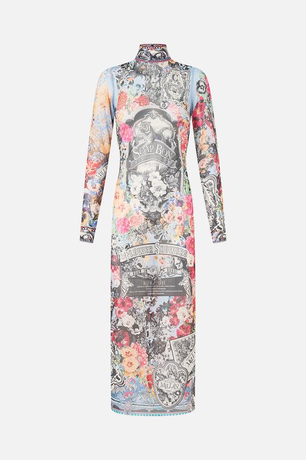 Camilla Turtleneck Mesh Dress