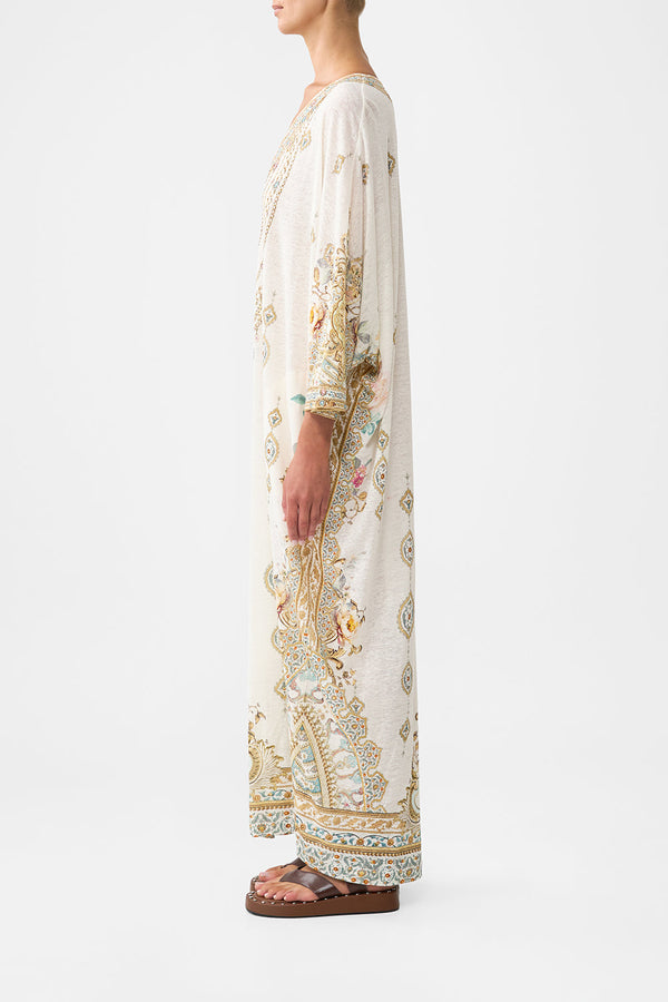 Camilla V Neck Batwing Kaftan