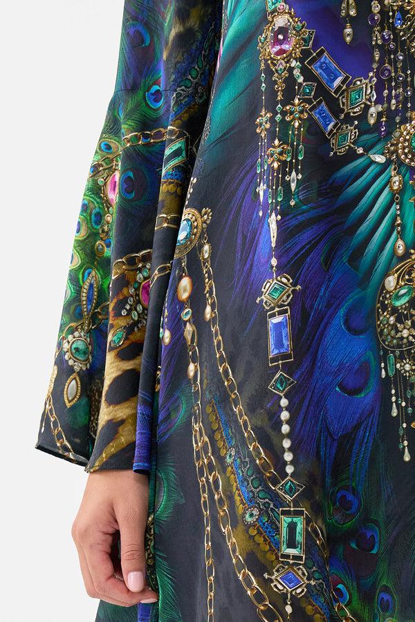 Camilla V-neck Flared Sleeve Mini Dress