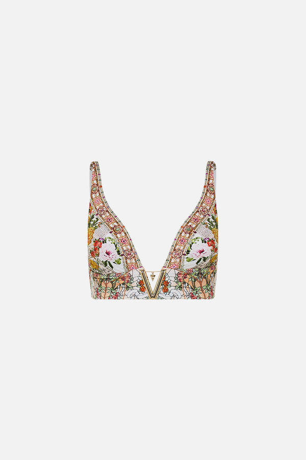 Camilla V Neck Hardware Bra