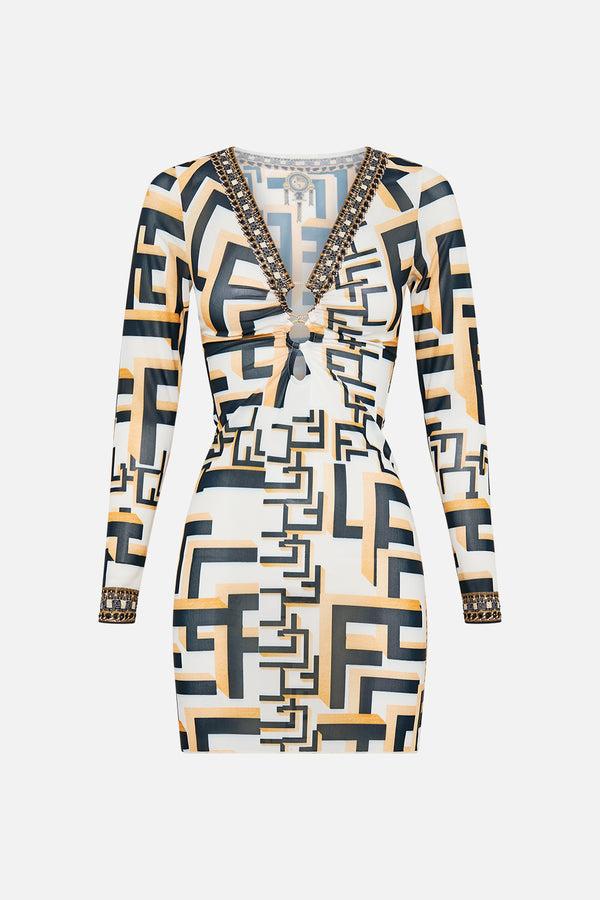 Camilla V-neck Ring Front Cover Up Dress