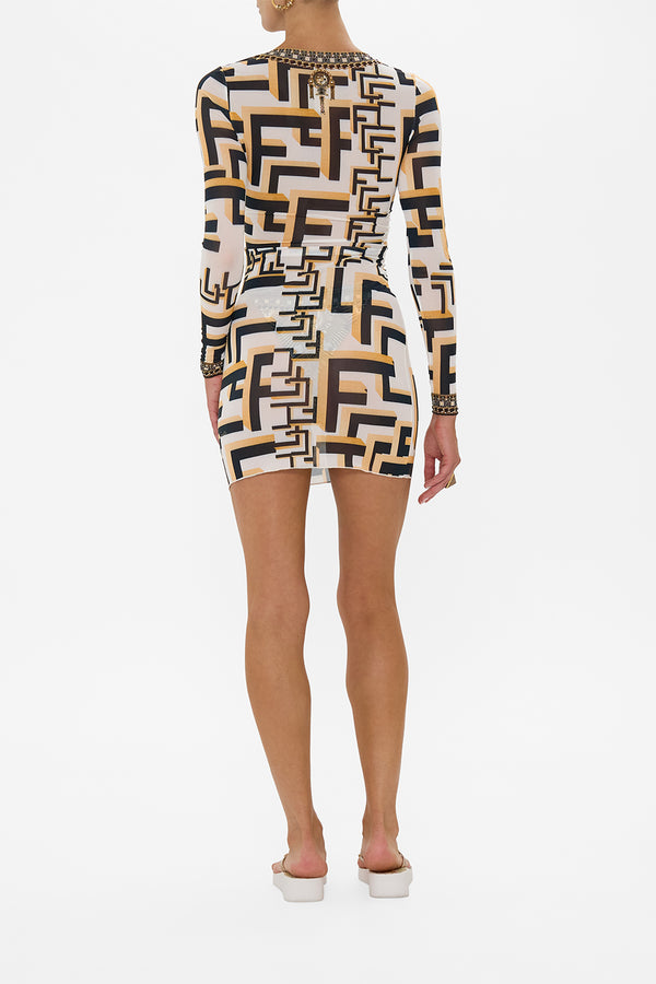 camilla v-neck ring front cover up dress