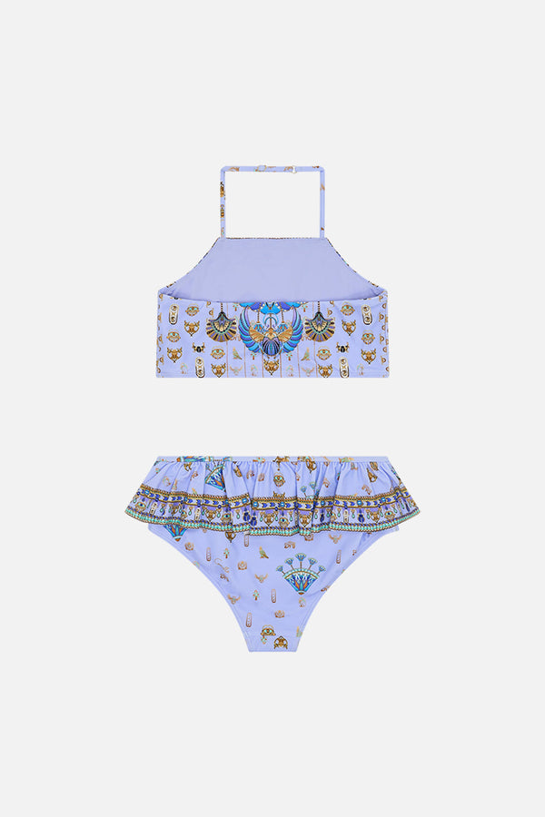 camilla kids halter crop with frill bottom bikini 12-14