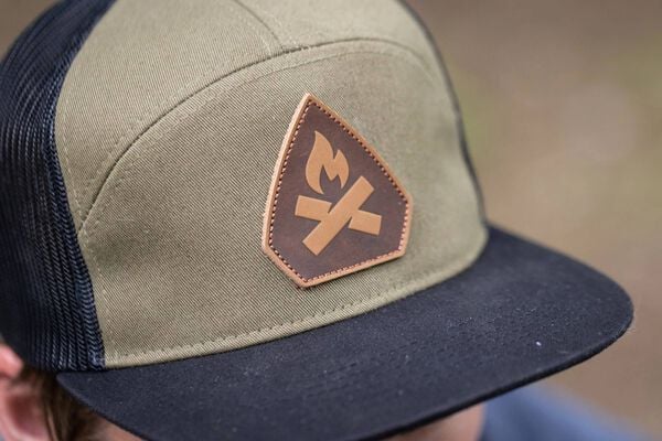 Camp Chef Leather Arrowhead Patch Hat