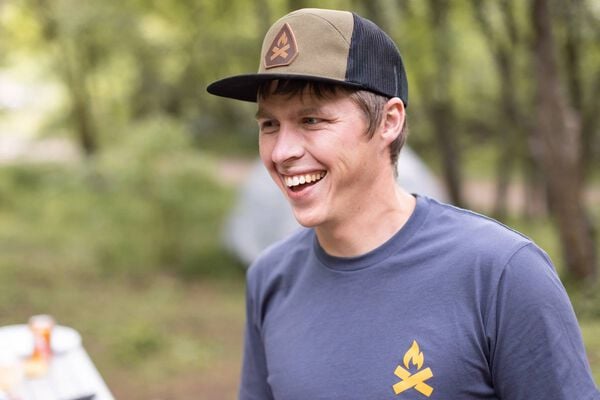 Camp Chef Leather Arrowhead Patch Hat