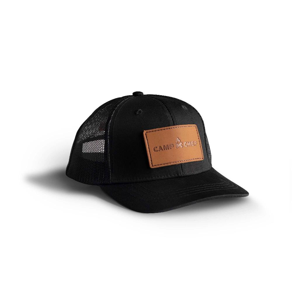 camp chef Leather Patch Trucker Hat