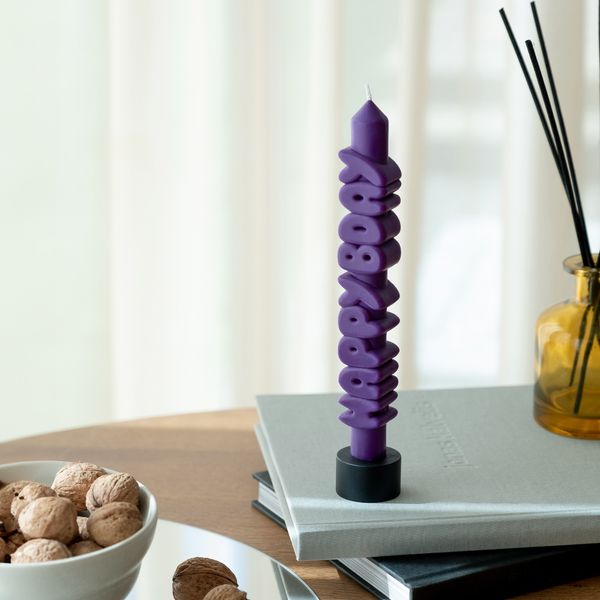 Candlehand 3D Taper Candles Happy Birthday Taper Candle