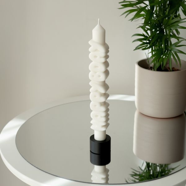 Candlehand 3D Taper Candles Happy Birthday Taper Candle