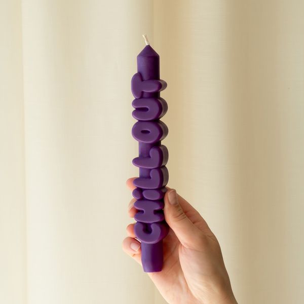 Candlehand 3D Taper Candles Chill Out Taper Candle