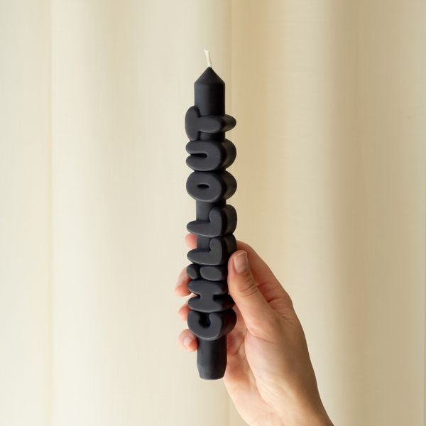 candlehand 3D Taper Candles Chill Out Taper Candle