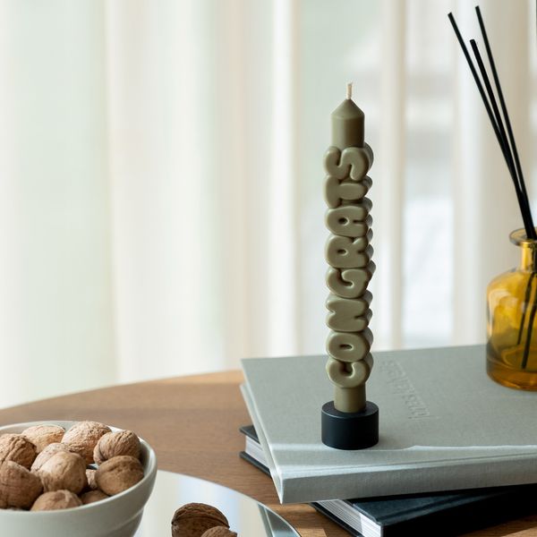 Candlehand 3D Taper Candles Congrats Taper Candle