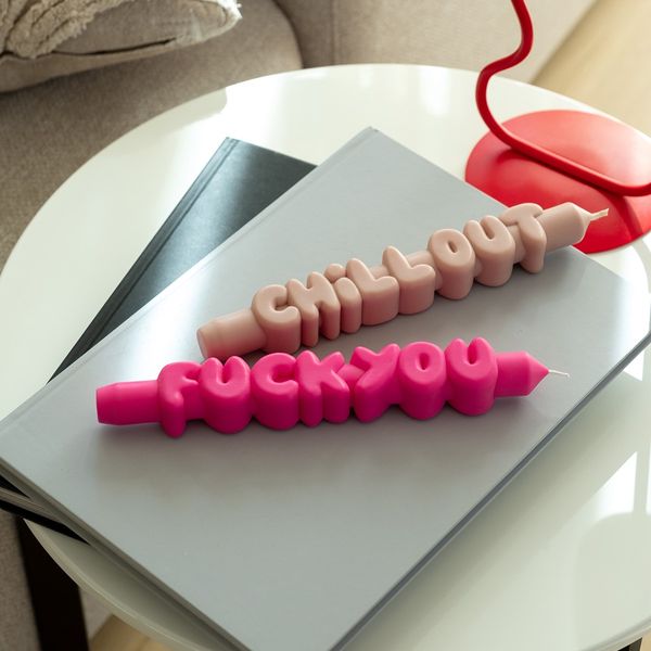 candlehand 3D Taper Candles F*ck You Taper Candle