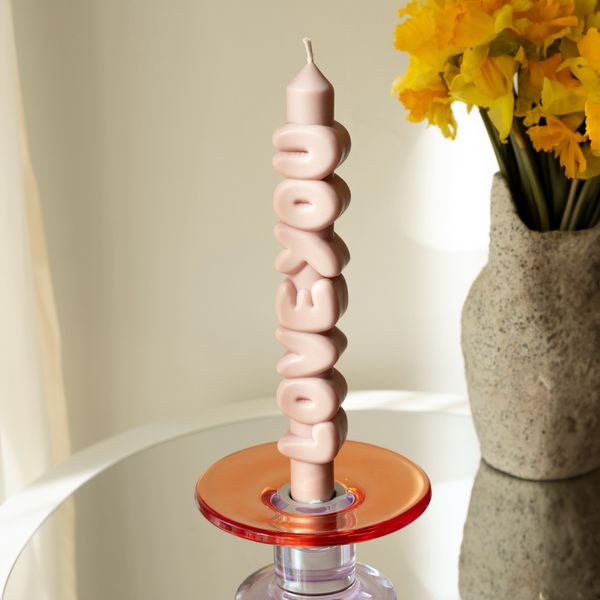Candlehand 3D Taper Candles Love You Taper Candle