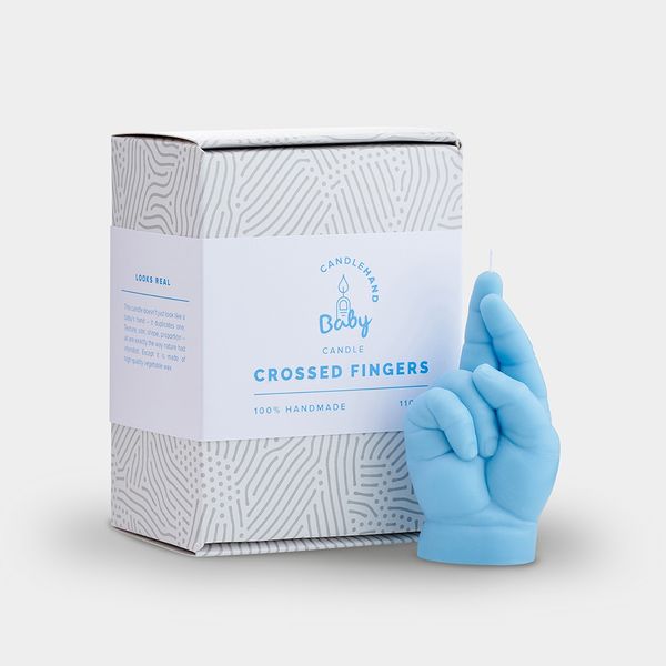 Candlehand Baby Hand Candle Baby Crossed Fingers