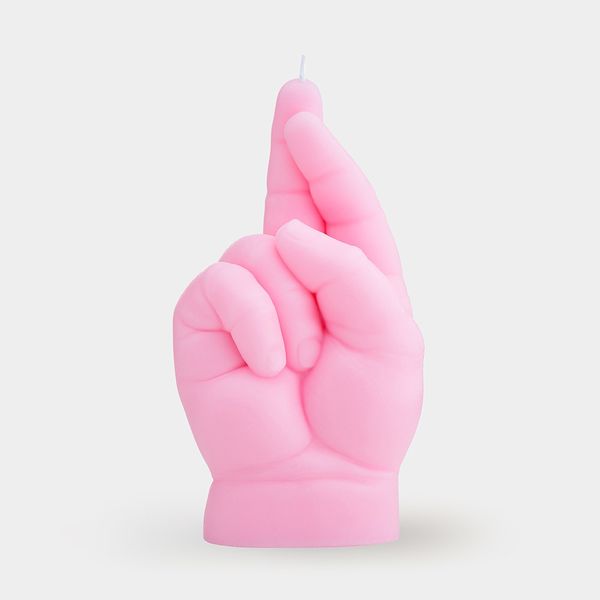 candlehand Baby hand candle Baby Crossed Fingers