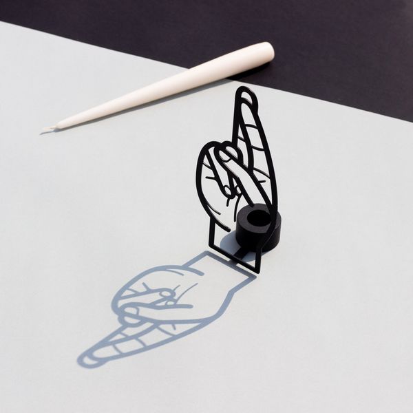 Candlehand Candle Holders Holder – Crossed Fingers