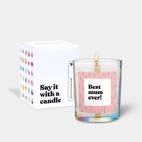 Candlehand Funny Quote Candle Best Mum Ever