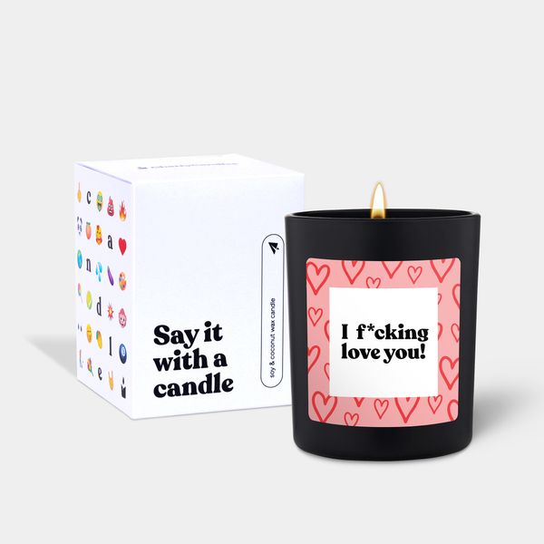 Candlehand Funny Quote Candle I F*cking Love You