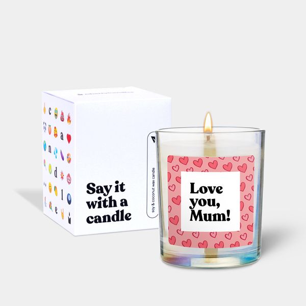 Candlehand Funny Quote Candle Love You Mum