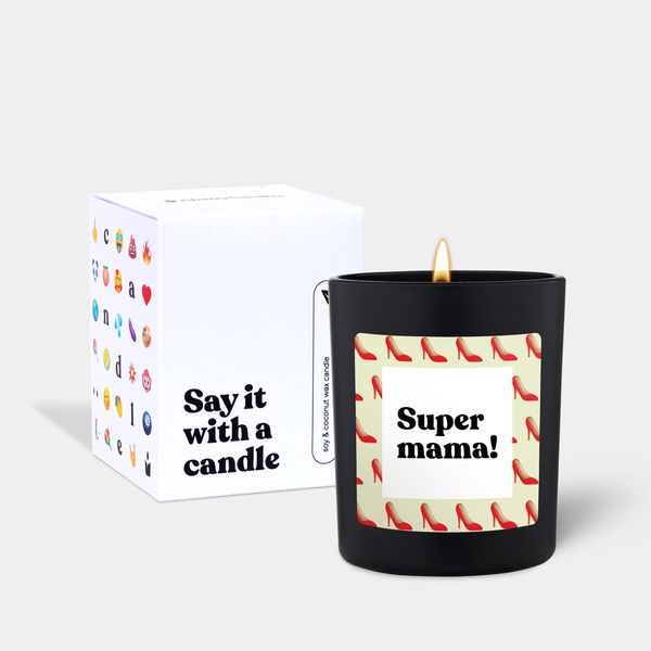 Candlehand Funny Quote Candle Super Mama