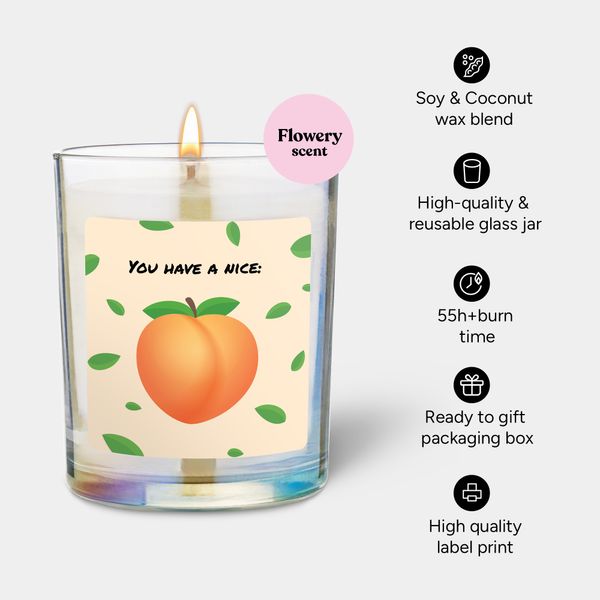 Candlehand Funny Quote Candle You Have A Nice Ass