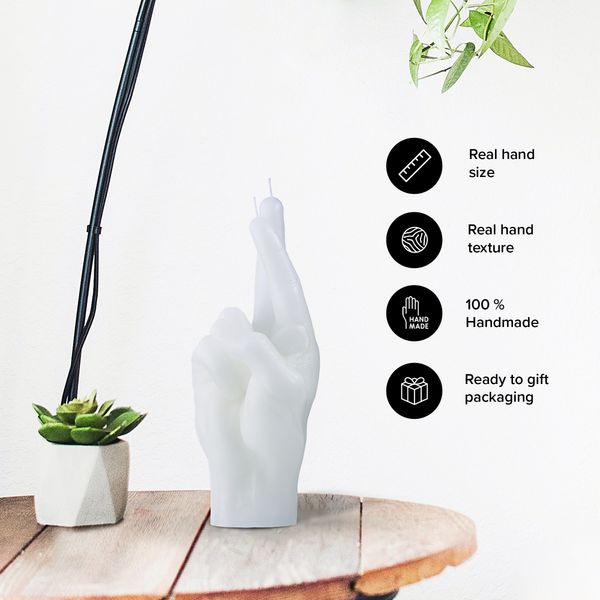 Candlehand Hand Gesture Candles Crossed Fingers