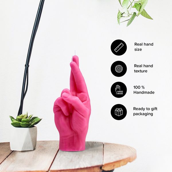 Candlehand Hand Gesture Candles Crossed Fingers