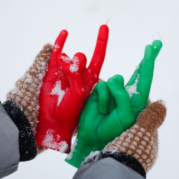 Candlehand Hand Gesture Candles Crossed Fingers