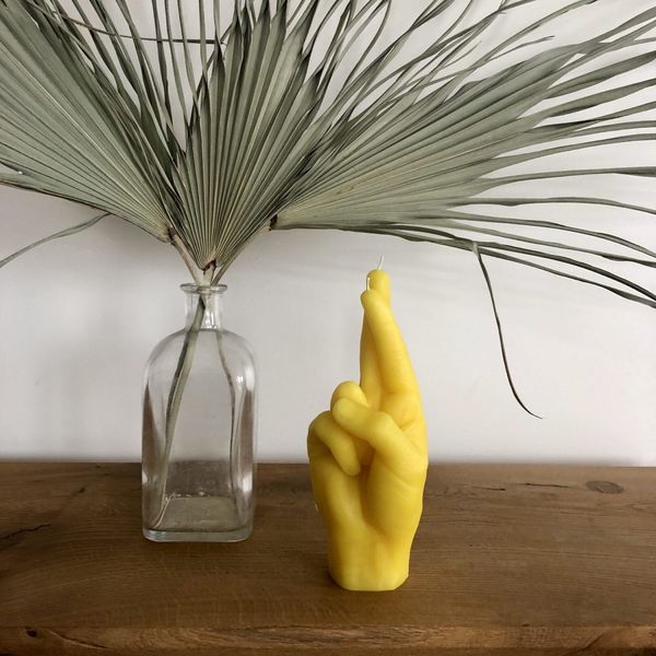 Candlehand Hand Gesture Candles Crossed Fingers