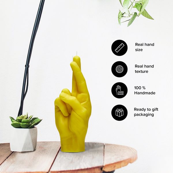 Candlehand Hand Gesture Candles Crossed Fingers
