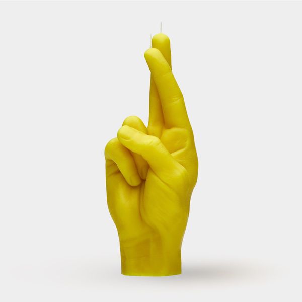 Candlehand Hand Gesture Candles Crossed Fingers