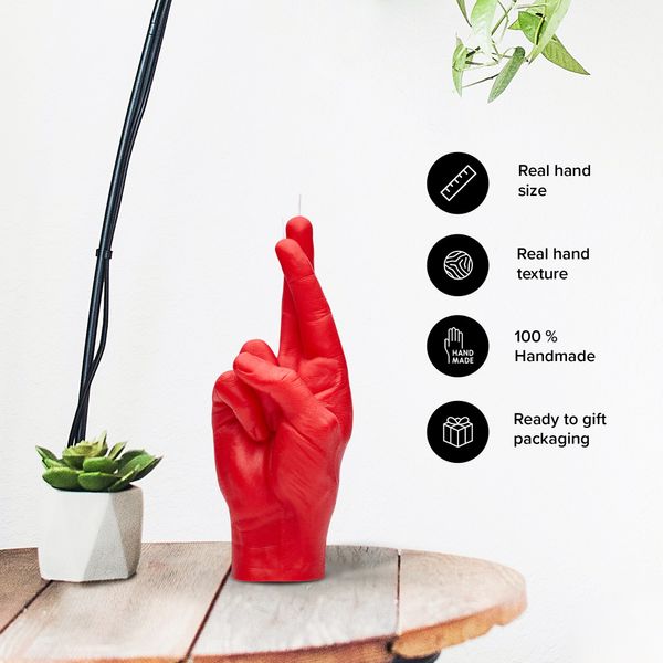 Candlehand Hand Gesture Candles Crossed Fingers