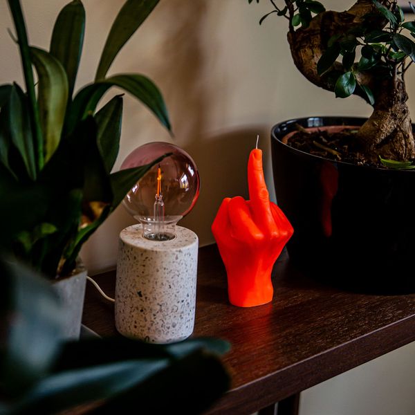 Candlehand Hand Gesture Candles Neon F*ck You