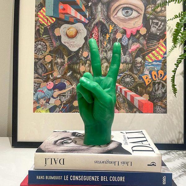 Candlehand Hand Gesture Candles Peace