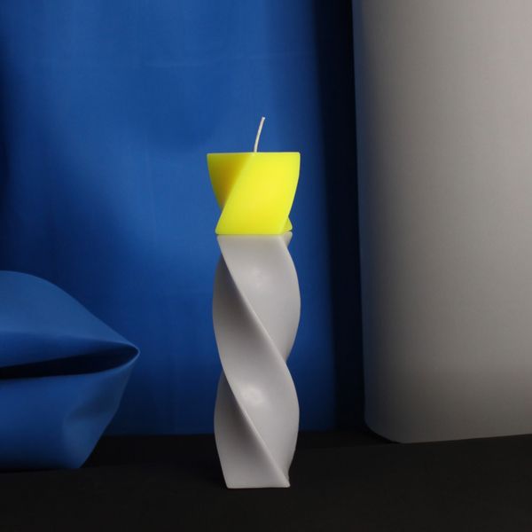 Candlehand OOGNIS - Spins Spiral Grey- Neon Yellow